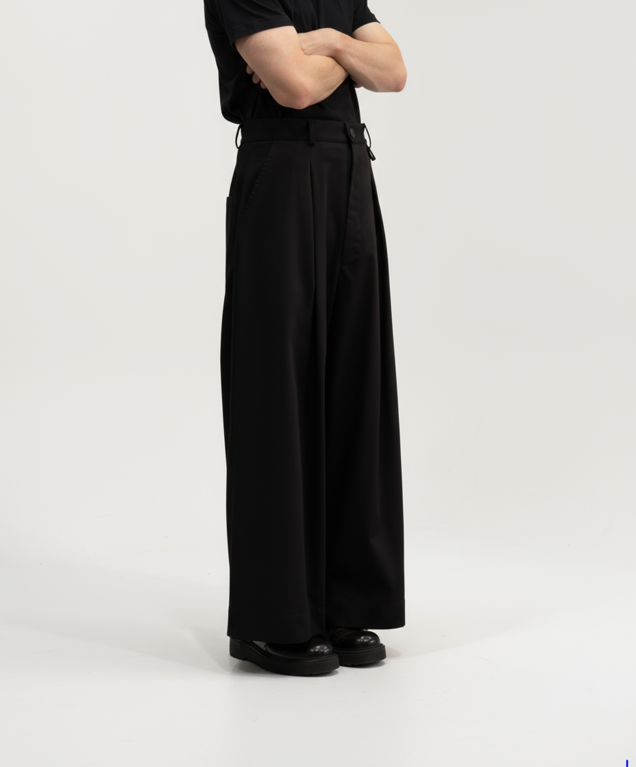DOUBLE PLEATED TROUSERS