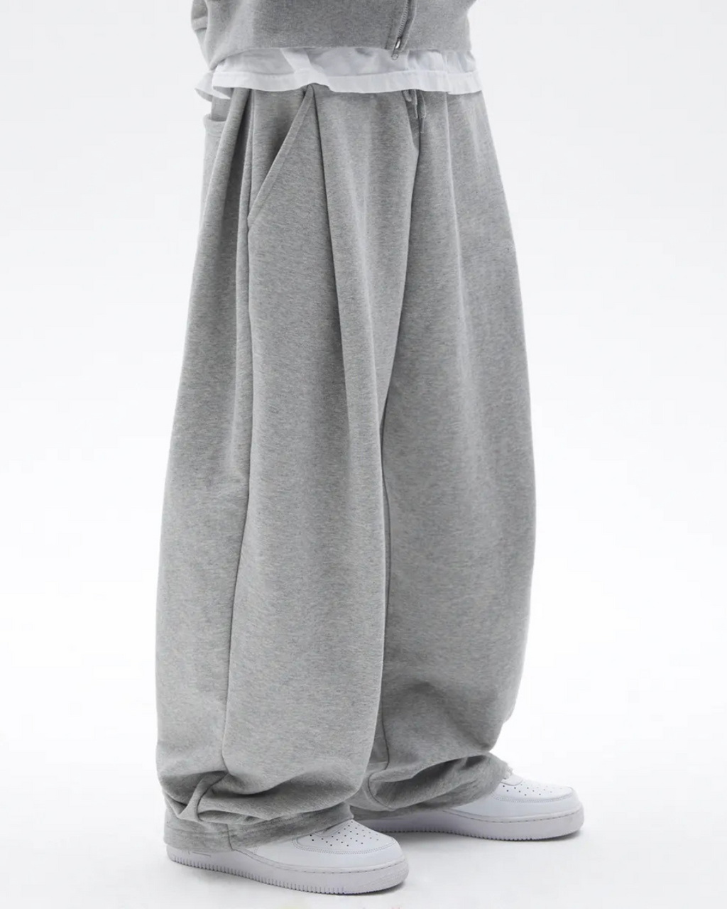 Two Tuck Pants (Grey)