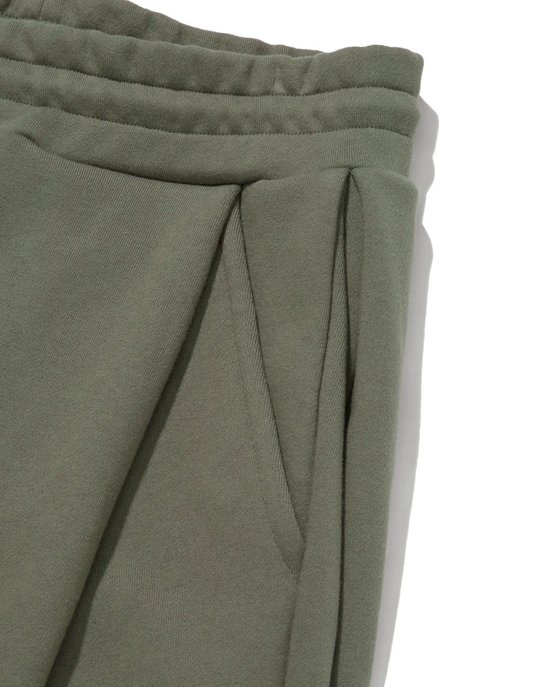 Two Tuck Pants (Dark Olive)