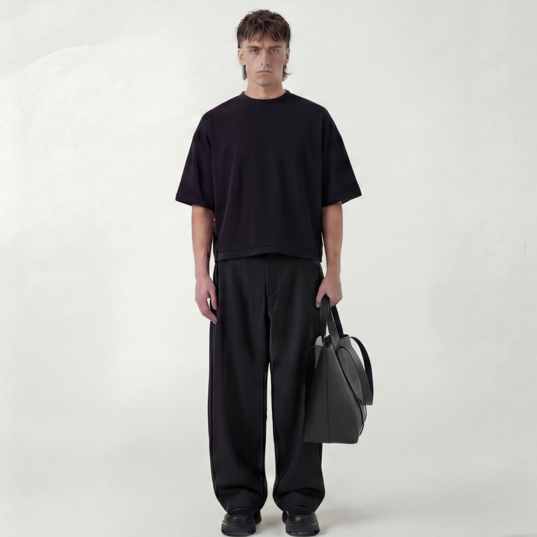 Relaxed Fit Pleated Trousers