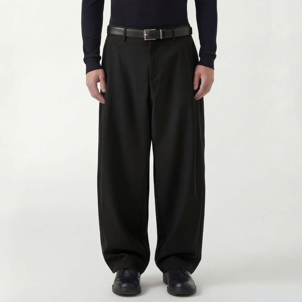 Relaxed Fit Pleated Trousers