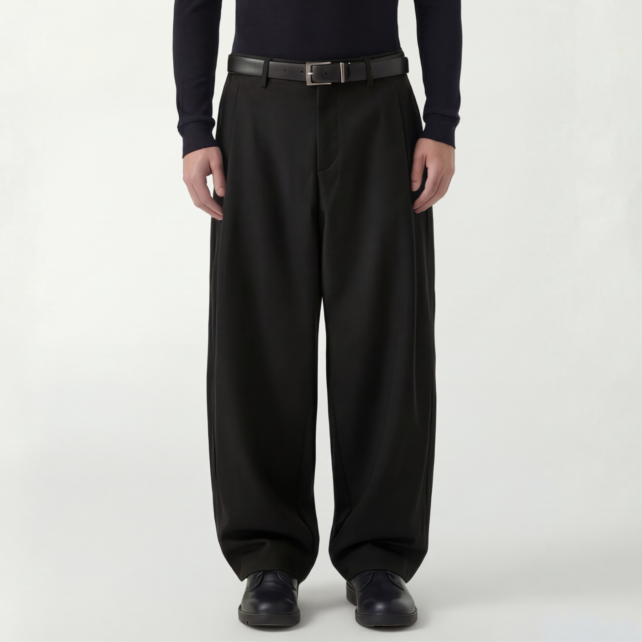Relaxed Fit Pleated Trousers