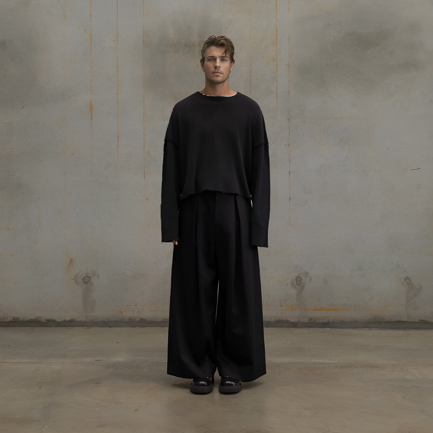 DOUBLE PLEATED TROUSERS