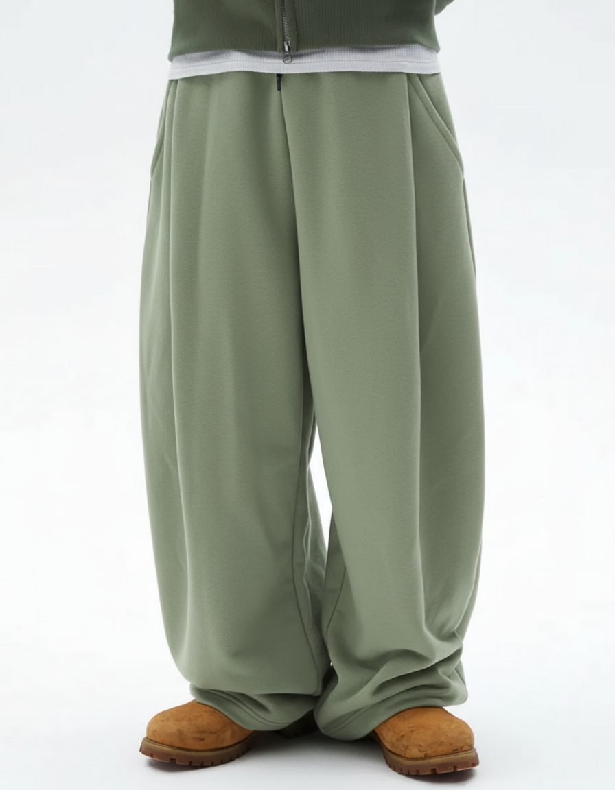 Two Tuck Pants (Olive)