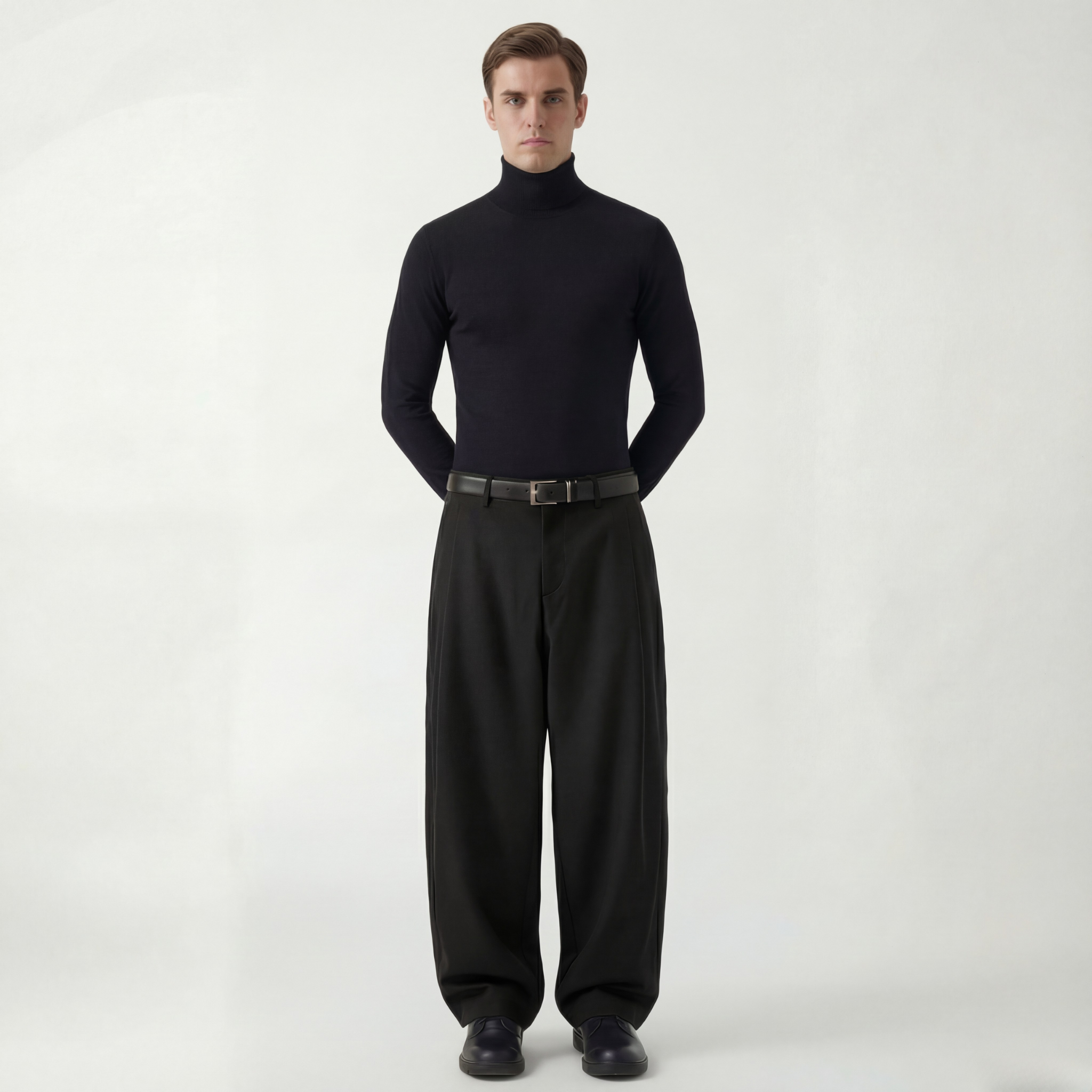 Relaxed Fit Pleated Trousers